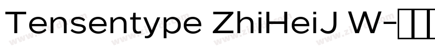 Tensentype ZhiHeiJ W字体转换